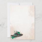 Invitación Quinceañera Charra Smarald grün Einladung (Rückseite)
