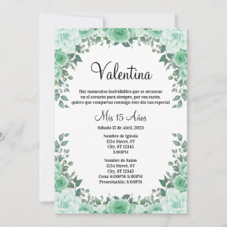 Invitación Quinceañera Einladung