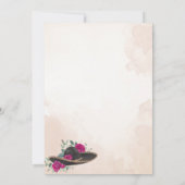 Invitación QUINCEANERA Mariachi Charra Blush Pink Einladung (Rückseite)