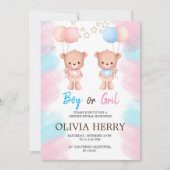 INVITACION REVELACION DE GENERO EINLADUNG (Vorderseite)