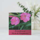 Invitación - Te invito ein MI Fiesta de Cumpleaños Einladung (Stehend Vorderseite)