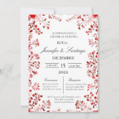 Invitación tema Mexicano para boda Einladung (Vorderseite)