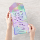 Invitación Todo En Uno - Cumpleaños - Editable All In One Einladung (Abreißen)