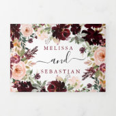 Invitación Tríptica Elegantes Triptychfoto Dreifach Gefaltete Einladung (Cover)