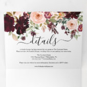 Invitación Tríptica Elegantes Triptychfoto Dreifach Gefaltete Einladung (Innen Erste Seite)