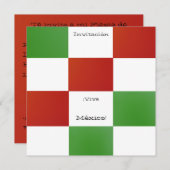 Invitación - ¡Viva México! - Fiesta de Cumpleaños Einladung (Vorne/Hinten)