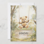 Invitaciones Baby Dusche Vintage Imprimitive Einladung (Rückseite)