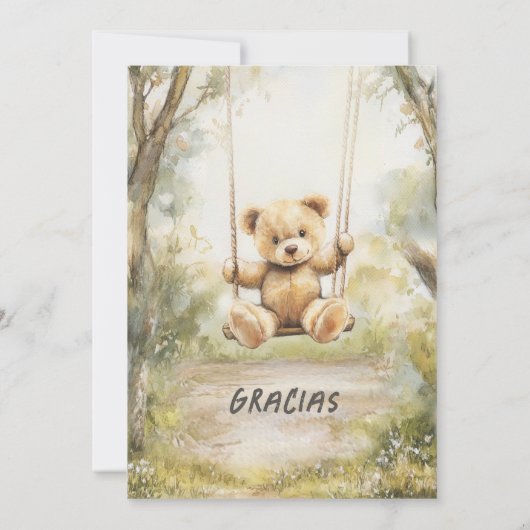 Invitaciones Baby Dusche Vintage Imprimitive Einladung (Rückseite)