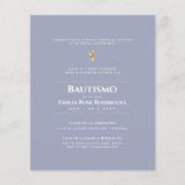 Invitaciones de Bautismo Español Católico Moderno (Vorderseite)