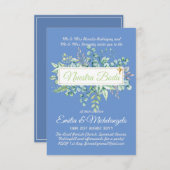 Invitaciones de Boda Baratas HOJAS Modernas (Vorne/Hinten)