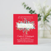 Invitaciones De Boda Baratas HOJAS Modernas (Stehend Vorderseite)