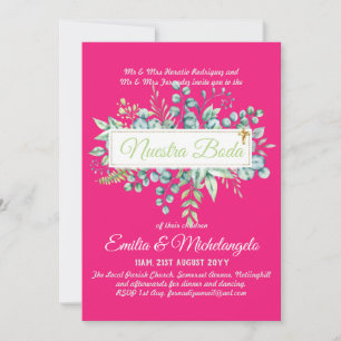 Invitaciones De Boda Baratas HOJAS Modernas