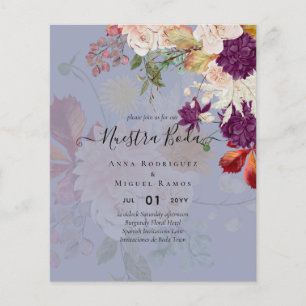 Invitaciones de Boda, spanischer Hochzeitshaushalt Flyer