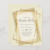 Invitaciones de Boda, spanisches Budget für Hochze (Vorne/Hinten)