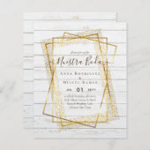 Invitaciones de Boda, spanisches Budget für Hochze (Vorne/Hinten)