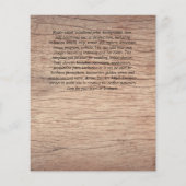 Invitaciones de Boda, spanisches Hochzeitbudget Fa (Rückseite)