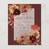 Invitaciones de Boda, spanisches Hochzeitbudget Fa Flyer (Vorne)