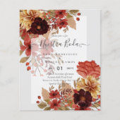 Invitaciones de Boda, spanisches Hochzeitbudget Fa Flyer (Vorne)