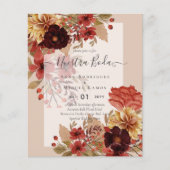 Invitaciones de Boda, spanisches Hochzeitbudget Fa Flyer (Vorne)