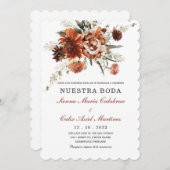 Invitaciones de Boda Terracota Einladung (Vorne/Hinten)