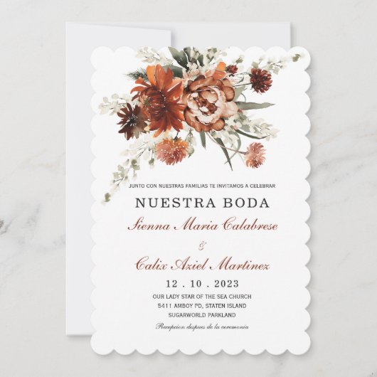 Invitaciones de Boda Terracota Einladung (Vorderseite)