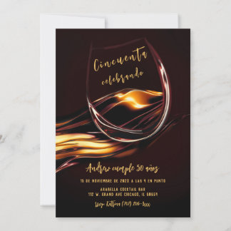 Invitaciones de Cumpleaños Número 50 para Hombre Einladung