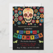 invitaciones dia de los muertos, helloween invite (Vorderseite)