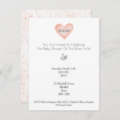 Invitation (10,8 x 14,2 cm) - Baby Shower Briefkaa Postkarte (Vorne/Hinten)