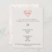 Invitation (10,8 x 14,2 cm) - Baby Shower Postkarte (Vorne/Hinten)