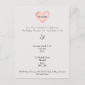 Invitation (10,8 x 14,2 cm) - Baby Shower Postkarte (Vorderseite)