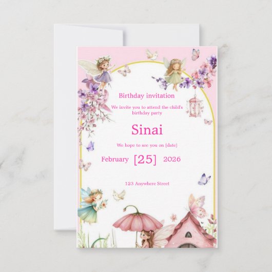 Invitation: A special children's birthday invitati Einladung (Vorderseite)