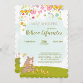Invitation Baby Shower Bear and duckies Einladung (Vorne/Hinten)