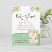 Invitation Baby Shower Little Bear Einladung (Stehend Vorderseite)