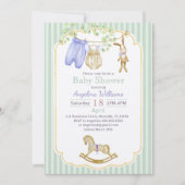 Invitation baby shower with charming designs. einladung (Vorderseite)