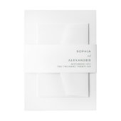 Invitation Belly Band (Vorderseite Beispiel)