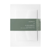 Invitation Belly Band (Vorderseite Beispiel)