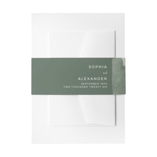 Invitation Belly Band (Vorderseite Beispiel)