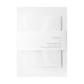 Invitation Belly Band (Vorderseite Beispiel)