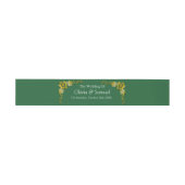 Invitation Belly Band - Emerald Green & Gold (Flach)