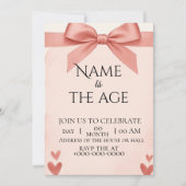 Invitation birthday einladung (Vorderseite)