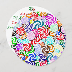 Invitation - Candy Collage Einladung