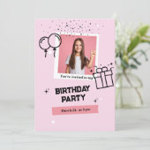 Invitation card  einladung (Stehend Vorderseite)