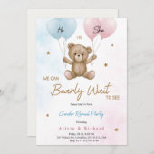 Invitation card for gender reveal party einladung (Vorne/Hinten)