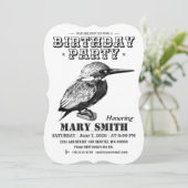Invitation Card_Western Style (Common Kingfisher) Einladung (Stehend Vorderseite)