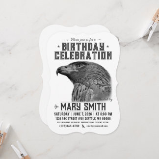 Invitation Card_Western Style (Golden Eagle) Einladung