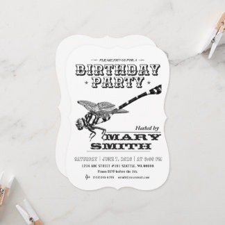 Invitation Card_Western Style (Golden Flangetail) Einladung