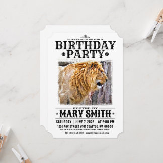 Invitation Card_Western Style (Lion) Einladung