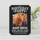 Invitation Card_Western Style (Lion) Einladung (Stehend Vorderseite)