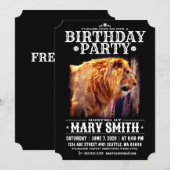Invitation Card_Western Style (Lion) Einladung (Vorne/Hinten)