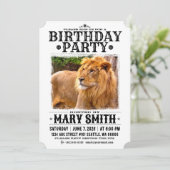 Invitation Card_Western Style (Lion) Einladung (Stehend Vorderseite)